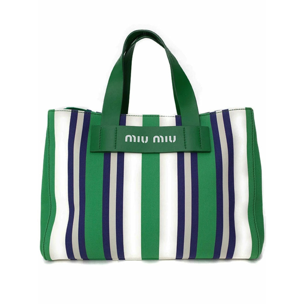 Miu Miu Logo Stripe Handbag